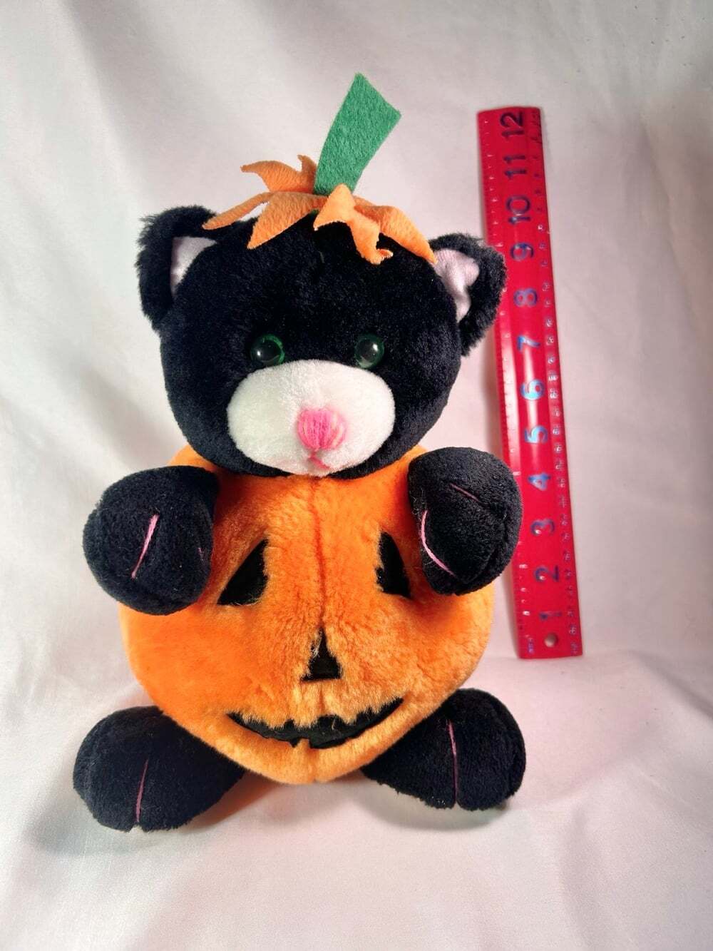 Black Pumpkin Cat Halloween Plush Fiesta decor